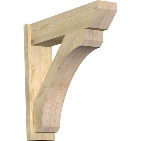 Ekena Millwork Legacy Slat Rough Sawn Outlooker, Douglas Fir, 8"W x 32"D x 32"H OUT08X32X32LEC06RDF